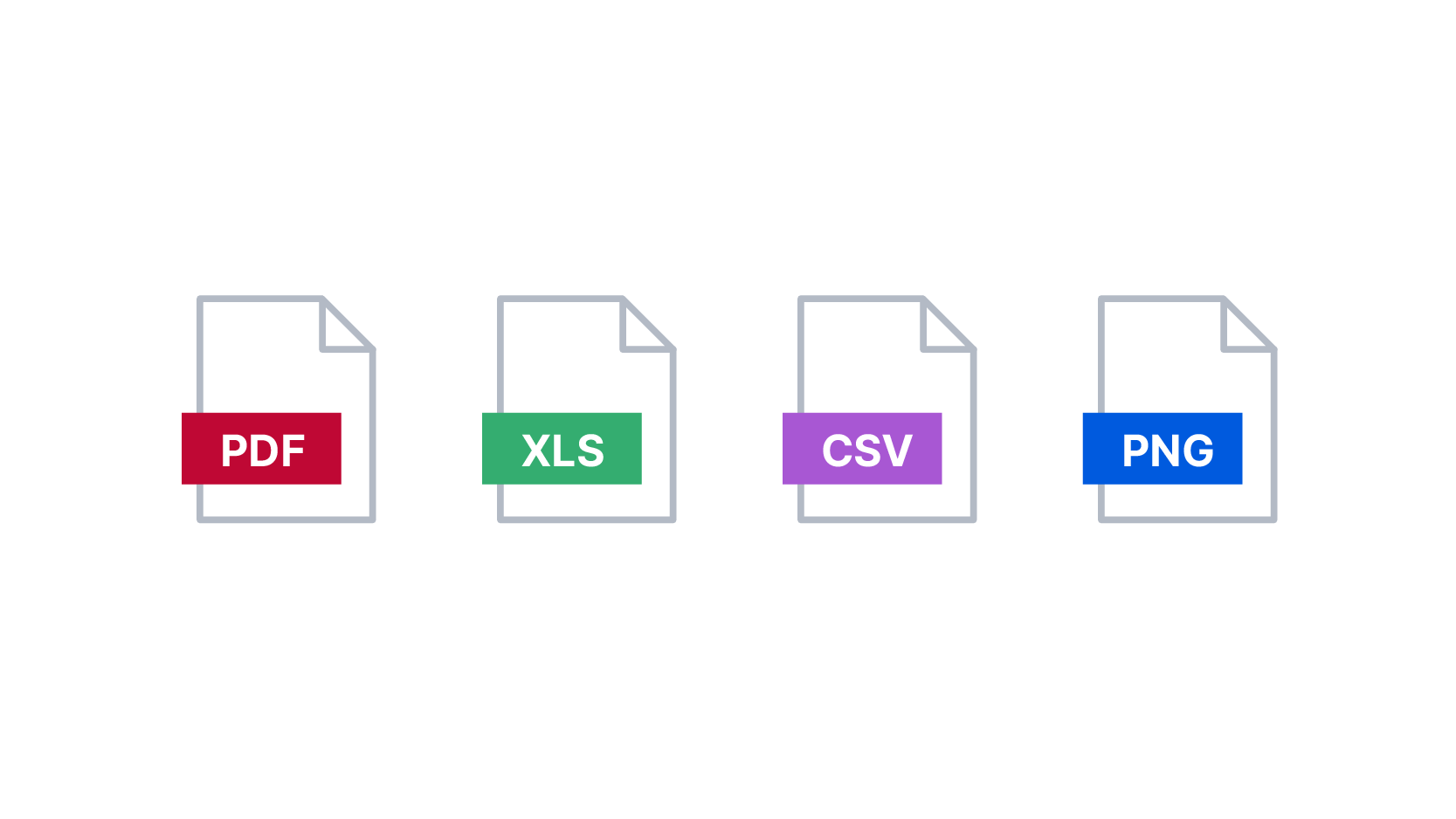 Exports: PDF, XLSX, CSV